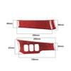 2Pcs Red Carbon Fiber Driver Side Dashboard Cover Trim For Mitsubishi Lancer