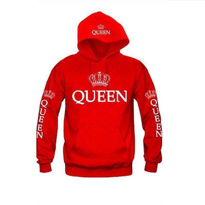Sweat à capuche élégant en coton pour couples, pull imprimé à manches longues pour l'automne