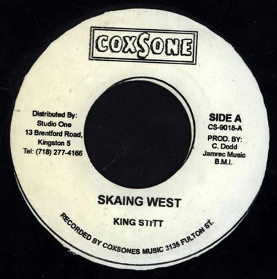 7-Zoll Schallplatte KING STITT - Skaing West CS9018 Coxsone Records Unbekannt Reggae, Ska & Dub Gebraucht