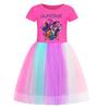 Kpop Caça às Bruxas Anime Periférico Menina Saia de Renda Arco-Íris Verão Grande Roda Confortável Bonito Vestido Fofo