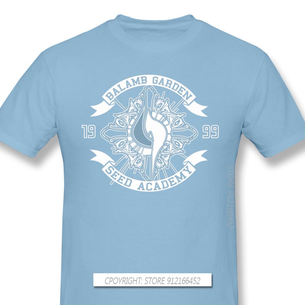 Men Clothes Final Fantasy Role Playing Video Game Series T-Shirts Balamb Garden Seed Academy Fashion Short Sleeve