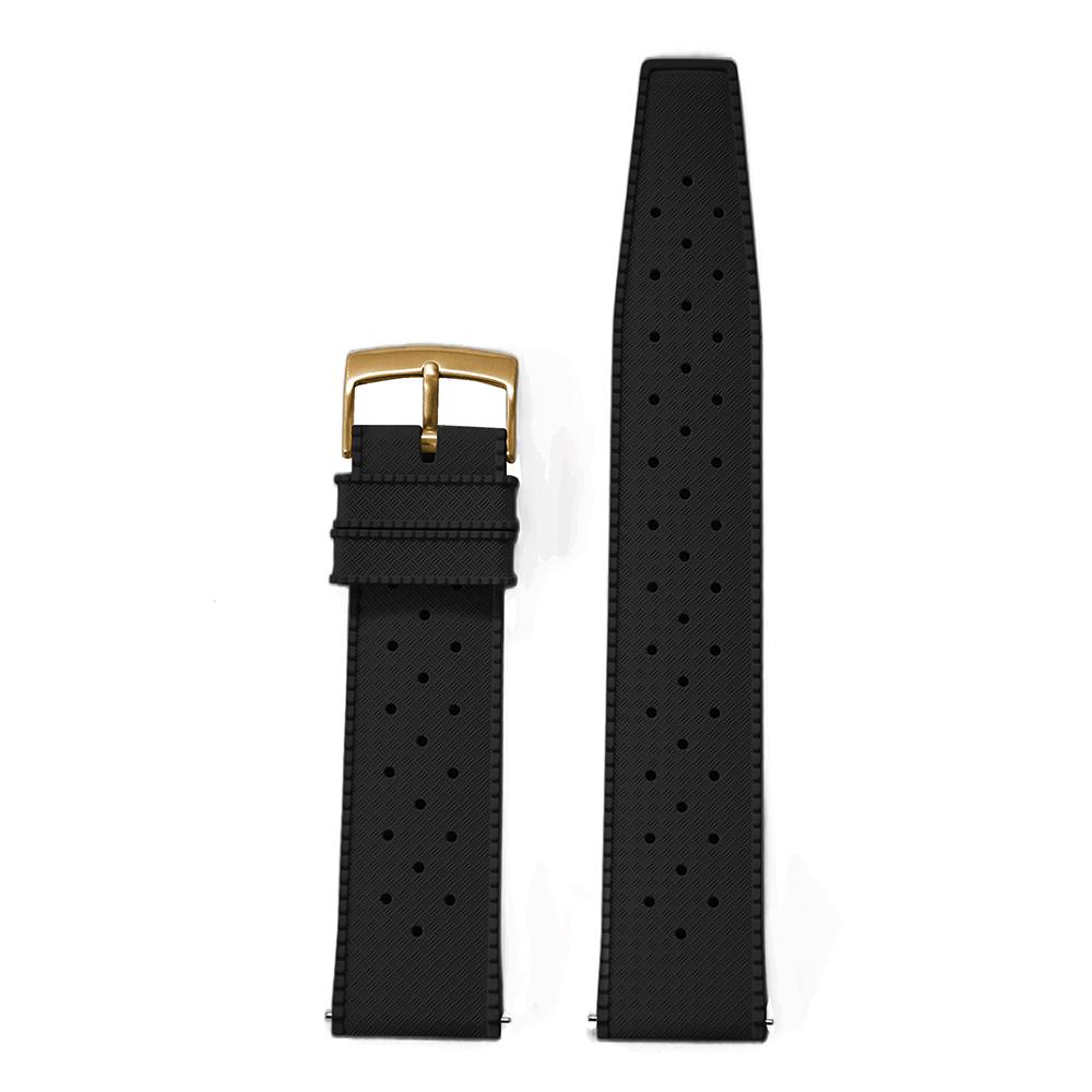 18/19/20/21/22/23/24mm Tropische FKM-Gummi-Uhrenarmbänder Schnellverschluss FPM-Armband Langlebiges Weiches Armband Wasserdichtes Sportuhr