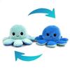 1pcs Cute Flip Octopus Stuffed Plush Doll Different Sides To Show Different Moods Soft Simulation Reversible Plush Toy for Kids