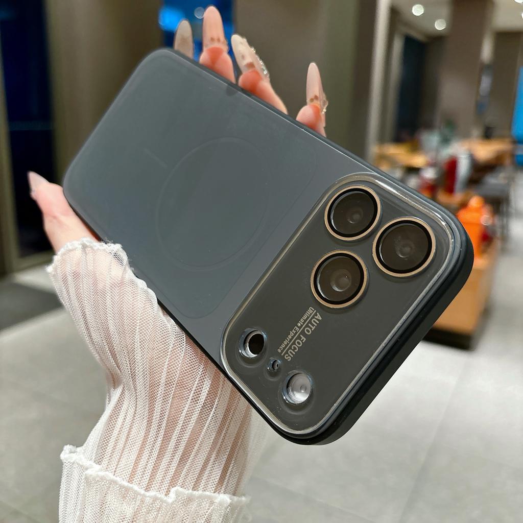 Original Liquid Silicone For MagSafe Case for iPhone 17 16 15 Pro Max 17Pro Magnetic Matte Soft Shockproof Lens Protection Cover