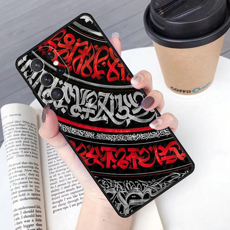 Pokras Lampas Art Graffiti Bible verse phone case Cover For Samsung Galaxy S24 S25 Ultra S21 S22 S10E Note 10 Plus 20 FE S23