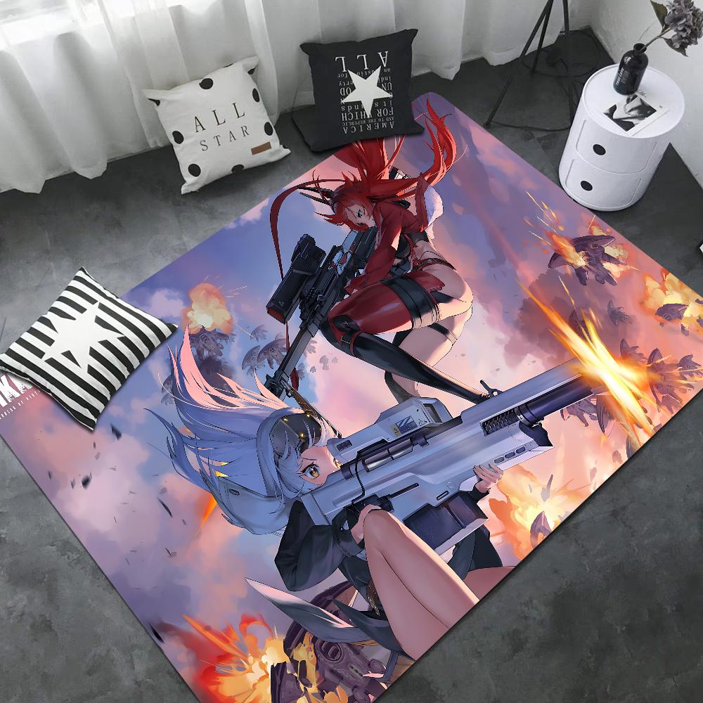 Nikke The Goddess Of Victory Floor Mat Rectangle Anti-slip Home Soft Badmat Front Door Indoor Outdoor Mat Welcome Doormat