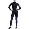 Nike Solid Color Slim Fit Mid Waist Casual Fitness Pants Women Bottoms Blue Black 810966-010