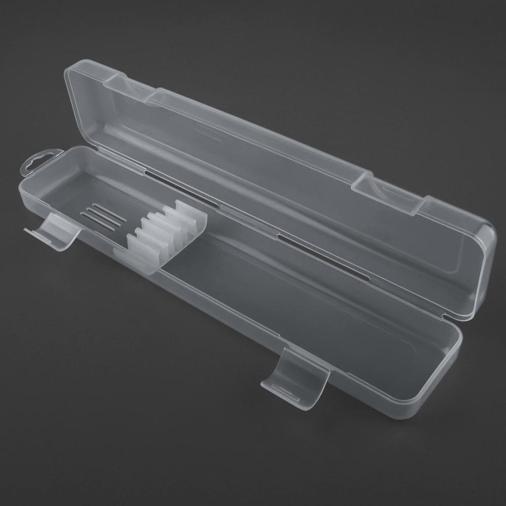 Transparent Flip PP Tableware Storage Box Portable Tableware Case for Cutlery Kit with Built In Buckle