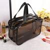 1 Peça Bolsa de Maquiagem para Viagem Bolsa para Pincéis de Maquiagem Bolsa de Higiene Pessoal Bolsa de Maquiagem Transparente Feita de Material PVC, Bolsa de Higiene Pessoal Portátil, Bolsa de Armazenamento de Cosméticos
