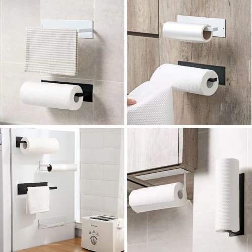 ONEDONE Magnetic Paper Holder, Kitchen Paper Holder, Wall-Mounted Storage for Kitchen, Refrigerator, and Bathroom, Magnetic Paper Holder, Towel Rack (