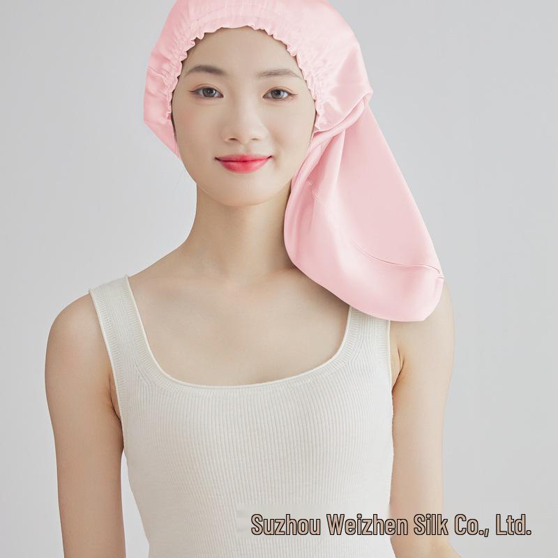 Yama %100 Dut İpeği Uyku ve Saç Bakım Fırfırlı Kenarlı Bone