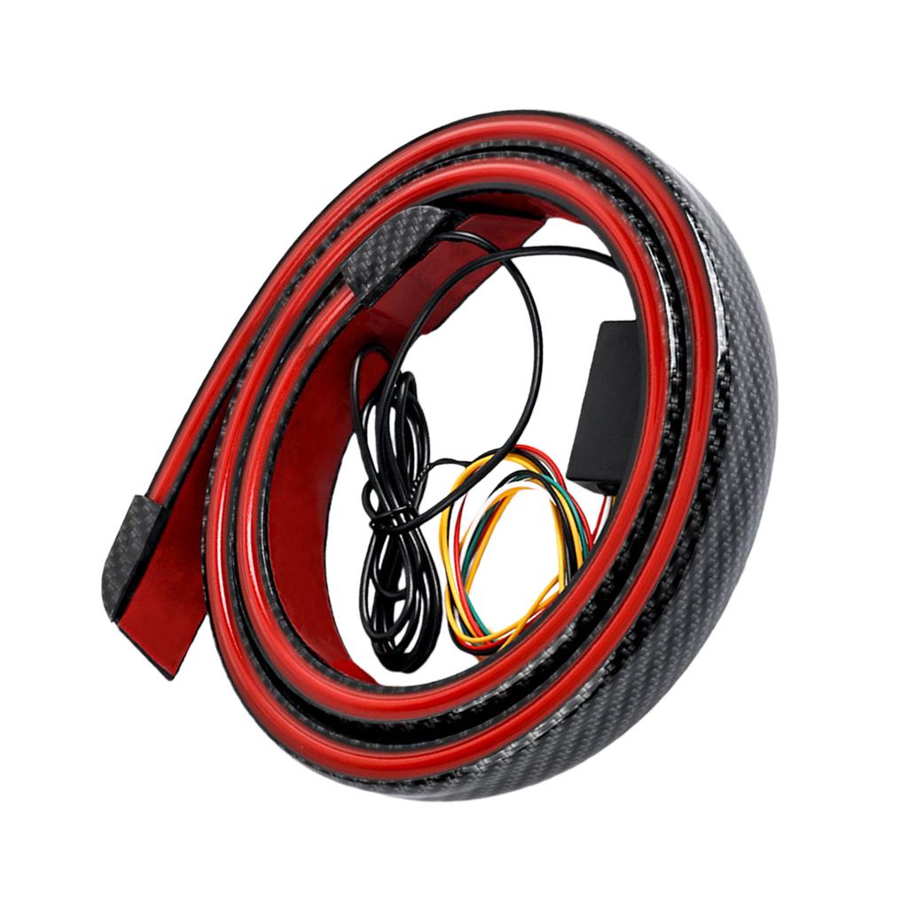 Universal 120cm LED Strips Sequential Turn Signal Spoiler Rear Tail Warning Light for Cars SUVs Motorcycles