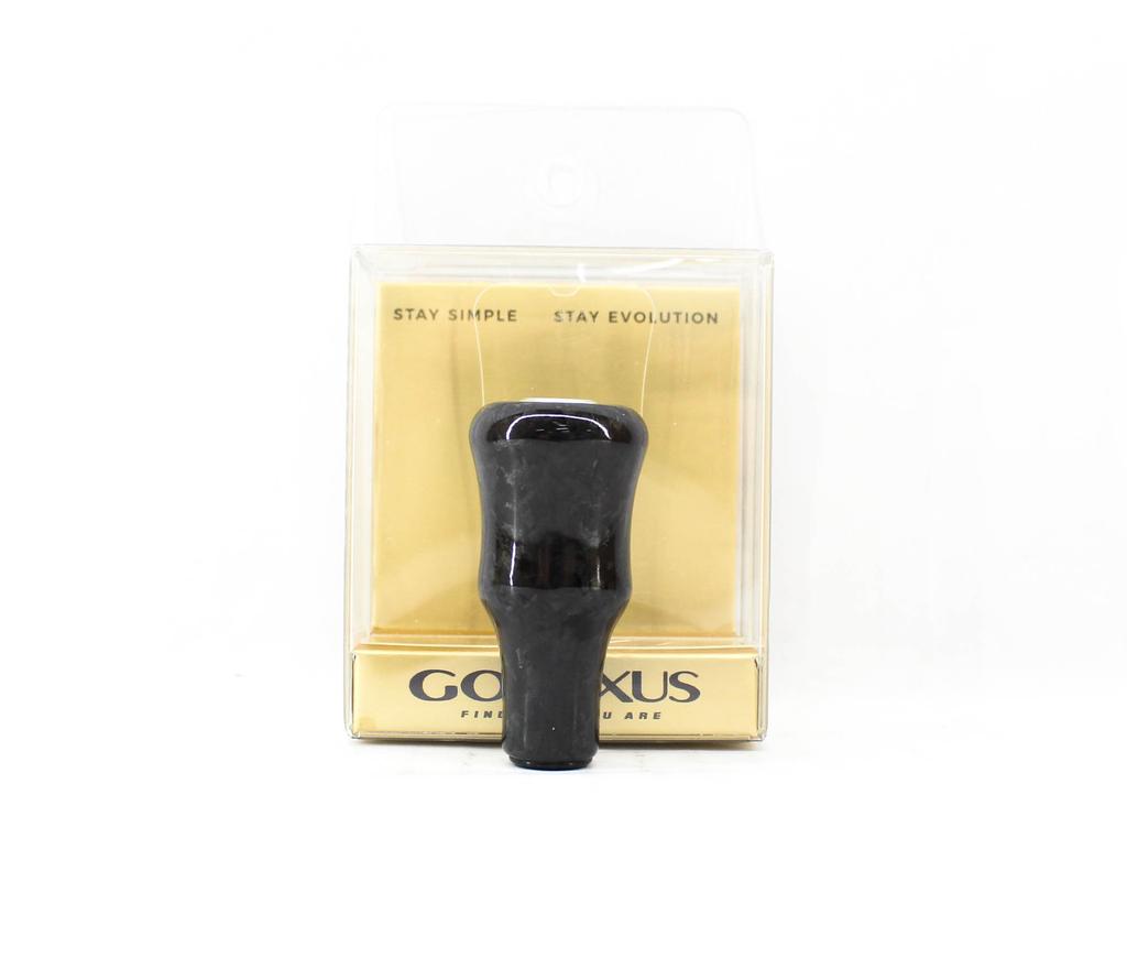 Gomexus K124DBKSR Knob Forged Carbon Black Gold Shimano A, Daiwa S (3476)
