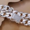 High-end Metal Two-color Silver Bracelet Men's Jewelry Men's Accessories