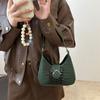 Trendy Street Style Solid Color Pu Crossbody Bag For Women In Black Pink Cream Green