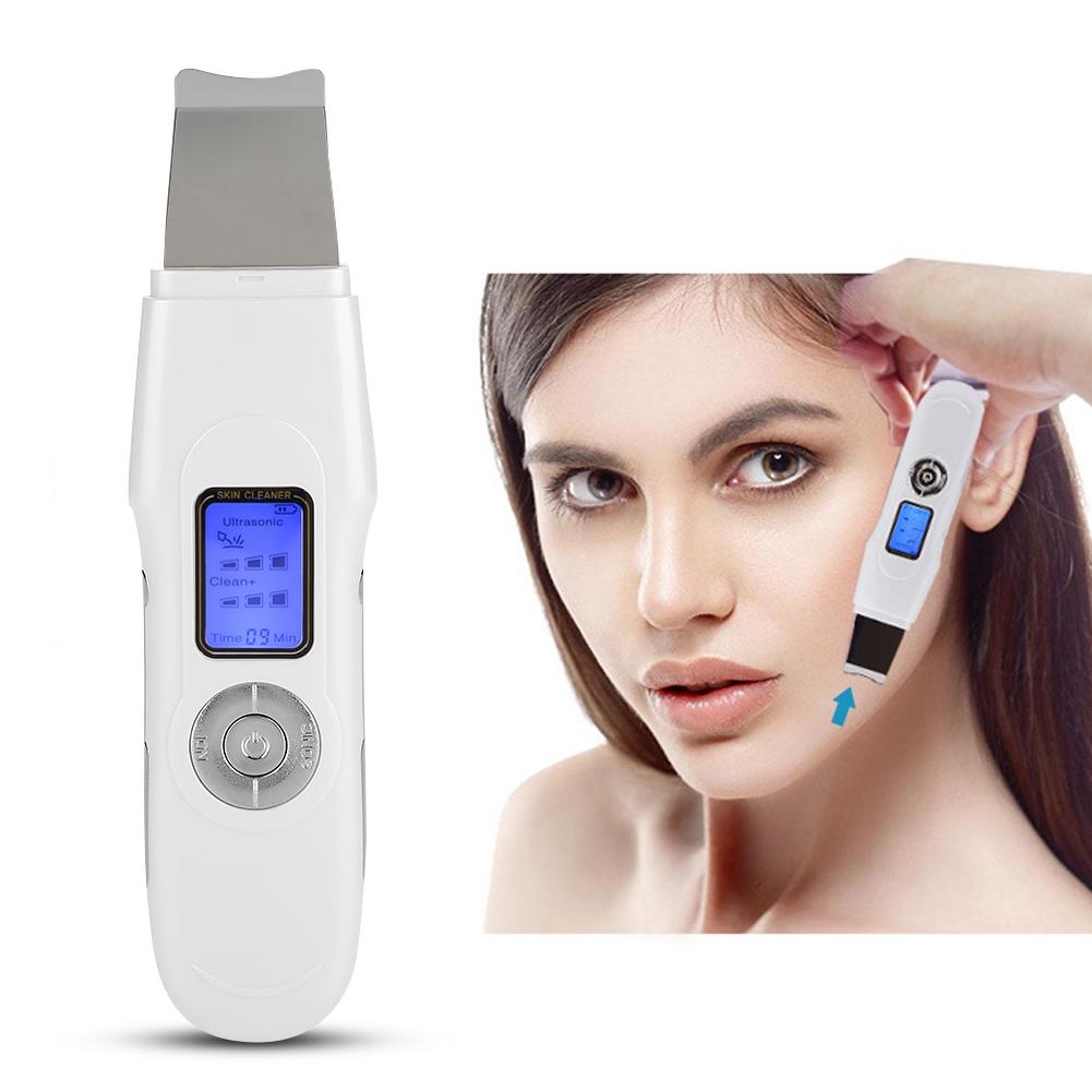 EMS Ion Ultrasonic Facial Cleaner Skin Peeling Face Pores Deep Cleansing Cuticles Removal Scrub