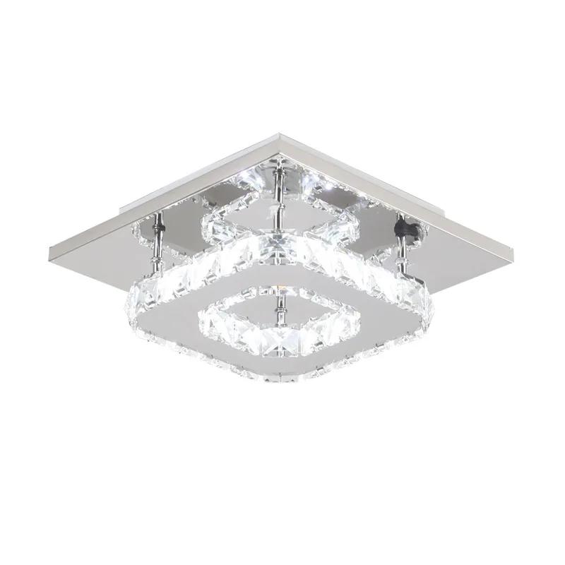 Modern Crystal Led Chandeliers Lighting 12W Led Lamps Living Room Bedroom Crystal Chandelier Led Lustre Chandelier Lamps