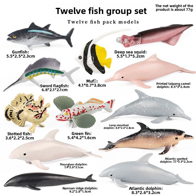 Polar Wildlife Miniature Figures Plastic Sea Life Model Aquarium Decor For Desk And Study