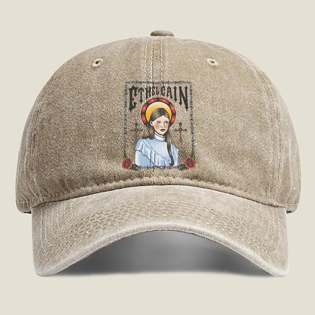 Ethel Cain Portrait Fashion Washed Baseball Cap Hat Outdoor Activities