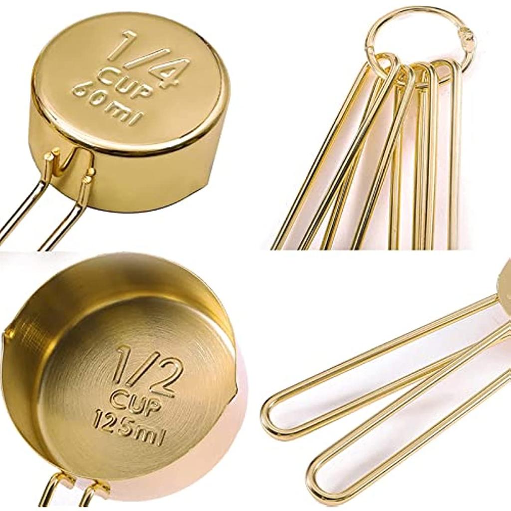 8pcs Stainless Steel Measuring Spoons and Measuring Cups Set Kitchen Accessories Baking Tea Coffee Spoon Measuring Tools