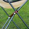 Aluminum Alloy Portable Folding Moon Chair for Outdoor Camping, Beach, and Fishing - Reclining & Lightweight Leisure Seat.