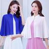 1 Pcs Thin Jacket Multicolor Chiffon Shawl Short Loose Bridal Cape Breathable Short Capelet Spring Summer