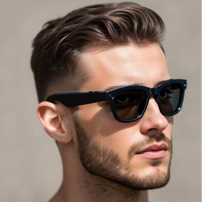 AI Smart Sunglasses: HD Camera, Anti-Shake Photo & Video Recording, Bluetooth Connectivity.