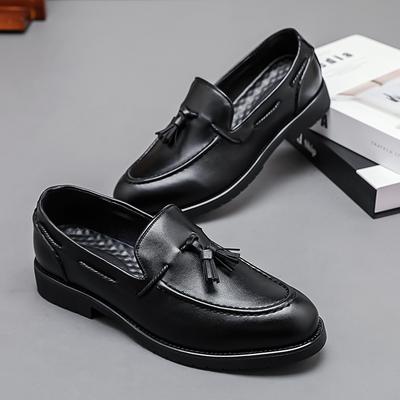 Sapatos casuais de couro da moda mocassins masculinos Design de luxo Slip on sapatos sociais masculinos estilo lazer tamanho grande boa sola resistente ao desgaste