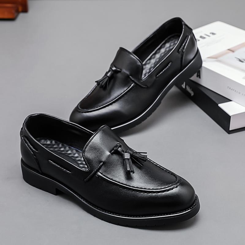 Módní kožené ležérní boty pánské mokasíny Luxusní design Nazouvací pánské společenské boty ležérní styl velká velikost dobrá Podrážka odolná proti opotřebení