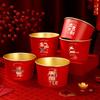 2026 Year of the Horse Gold Foil Disposable Paper Bowls - Extra Thick, Food-Grade, Festive New Year Tableware