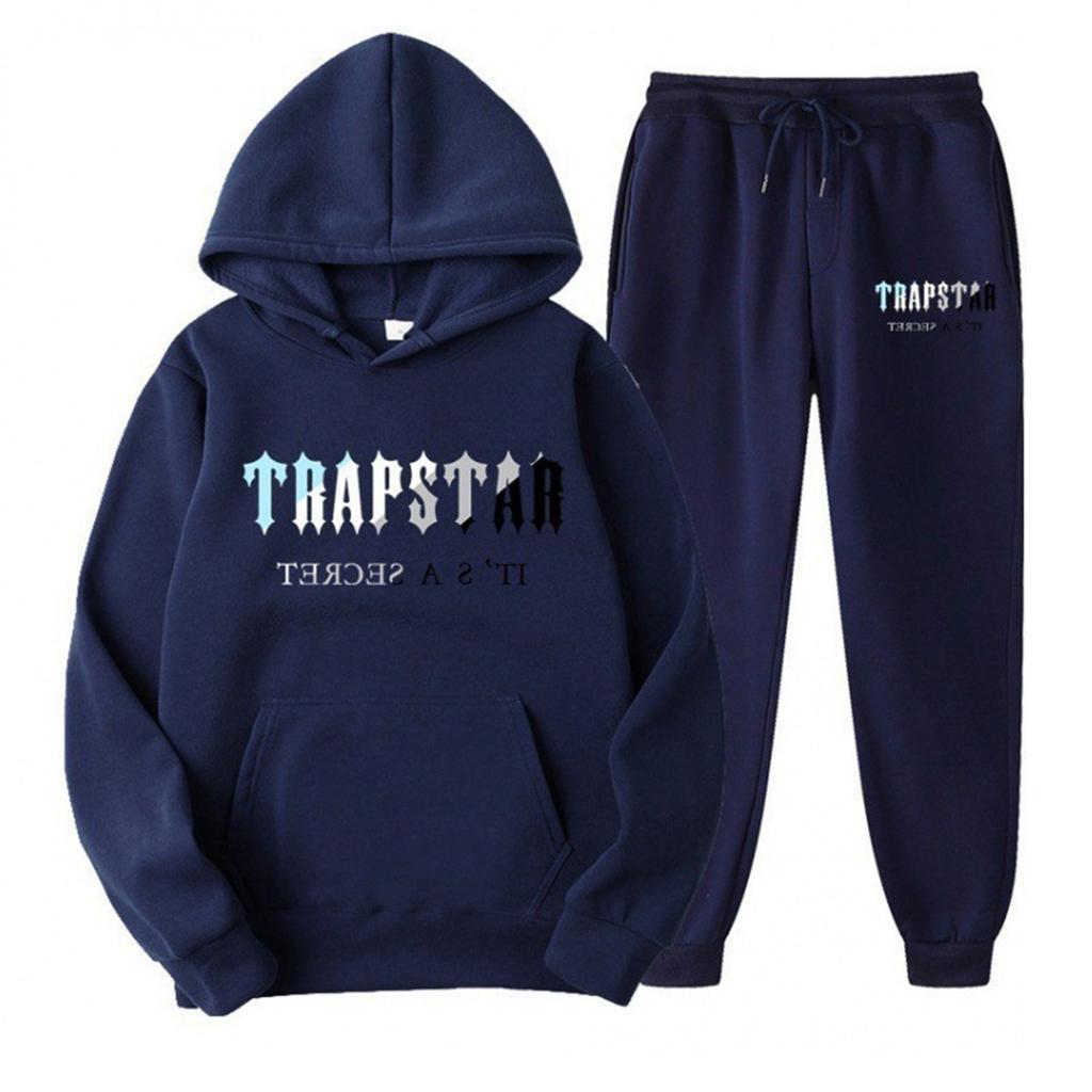 Women's Hooded Athletic Tracksuit Unisex Two-Piece Running Clothing Long Sleeve Pullover Hoodie Sweatshirt + Track Pants Set