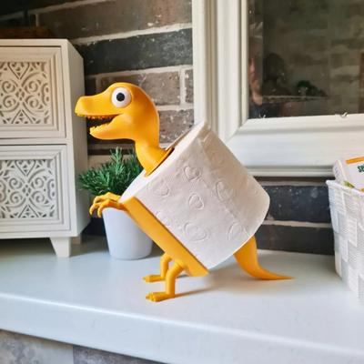 Přenosný držák na toaletní papír s designem dinosaura 3D tisk stolní displej koupelnové nářadí zboží domov domácnost