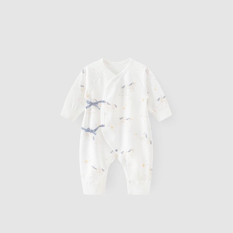 Guaiqixiong Newborn Pure Cotton Horse Print Romper 66