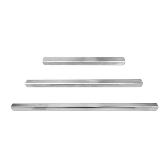 2Pcs Stainless Steel Drawer Cap Slip-in Design Secure Fit Cabinet Doors Drawers Cover Kitchen Cabinet Protector Strips