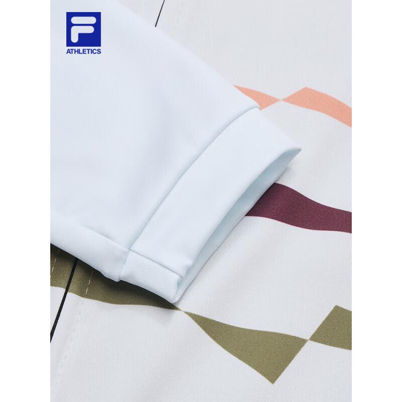 FILA Women's 2025 Spring Color-Block Slim-Fit Knit Cycling Jacket