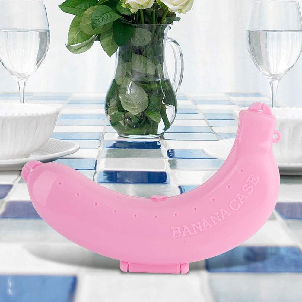 

BORDSTRACT Контейнер для бананов, 7,6x5,1x1,7 дюйма Легкий в переноске Прочный Хранитель бананов, Чехол для держателя бананов, Держатель для бананов для ланч-боксов (розовый)
