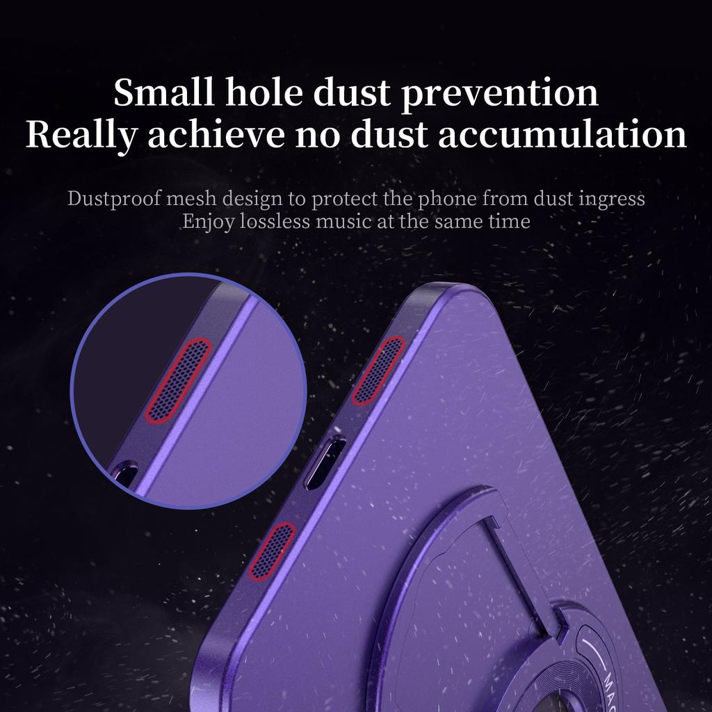 Luxury Frosted For Magsafe Magnetic Case For iPhone 15 14 13 12 11 Pro Max Plus Wireless Charging Kickstand Armor Cover