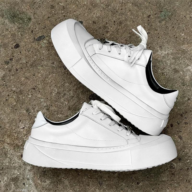 Commuter Height Increase Low-Top Single Shoes Women'S Platform Casual Board Shoes Men'S British Style Shoes Black Derby Shoes