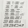 Adesivo con lettere emblema ABS 3D nero 320i 316i 318i 330i 335i 340i 316d 318d 330d 320d per accessori auto E46 E90 F30