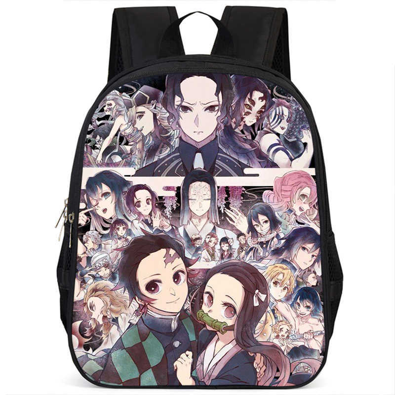 Japan cartoon comics Demon Slayer Pillar Training Arc Student Large Capacity School Style Backpack 7545