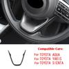 For Toyota Yaris Cross Aqua Sienta    Interior Accessories ABS caronfiber black Steering Wheel U shaped Cover trim