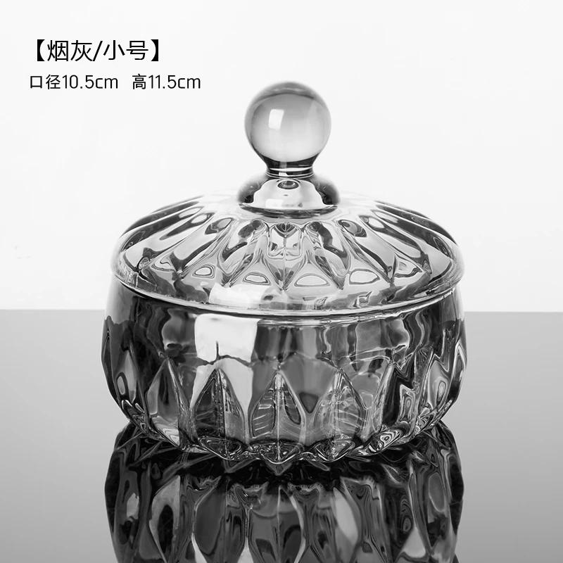 Creative European Style Crystal Glass Candy Jar Household Transparent Sugar Jar Snack Storage Bottels with Lid Storage Jar
