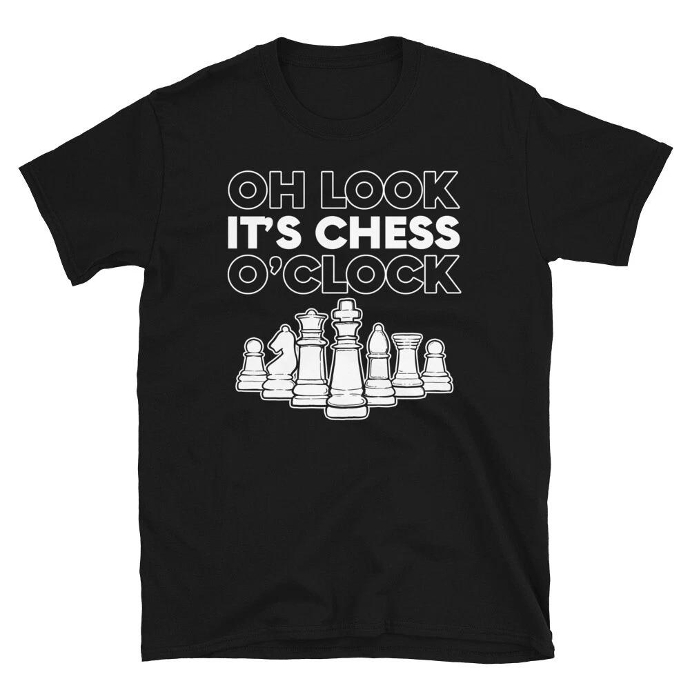 Oh Look It s Chess O Clock chess board game T-shirt 3XL