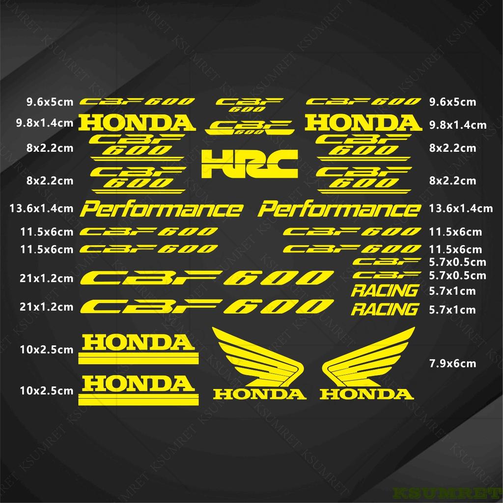 Pro Honda Motocyklové Samolepky CBF600 Logo Nálepka Vodotěsná KT9 dnvr5