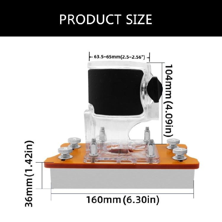 Wood Router Base 2 In 1 Wood Palms Router Base Router Wood Router Tool for Trimmers Transparent Plastic Base Power Tool