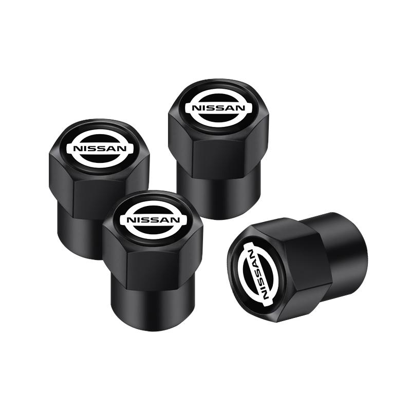 Car Wheel Tire Valve Caps Tyre Rim Stem Covers Car Dustproof Tire Cap For Nissan Juke Leaf Qashqai Patrol Pathfinder X-Trail Ni