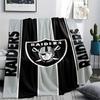 Las Vegas Raiders Print Flannel Blanket High Quality Warm Comfortable Cover for All Seasons Perfect for Gifts Home Decor