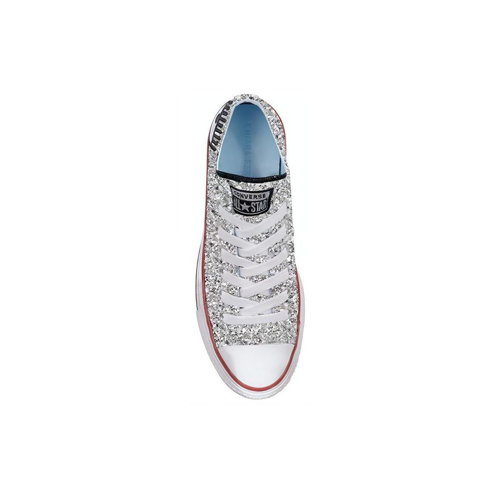 Chuck Taylor All Star Chiara Ferragni x Chuck Taylor All Star Wmns Converse Lift Ox 'Plata Rojo' Mujer 563833C