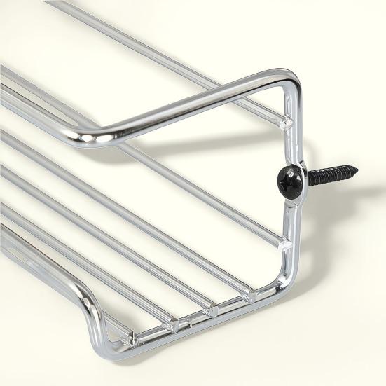 2Pcs Wall Mounted Storage Rack Easy Installation Space Saving Kitchen Organizer Carbon Steel Refrigerator Side Spice Rack