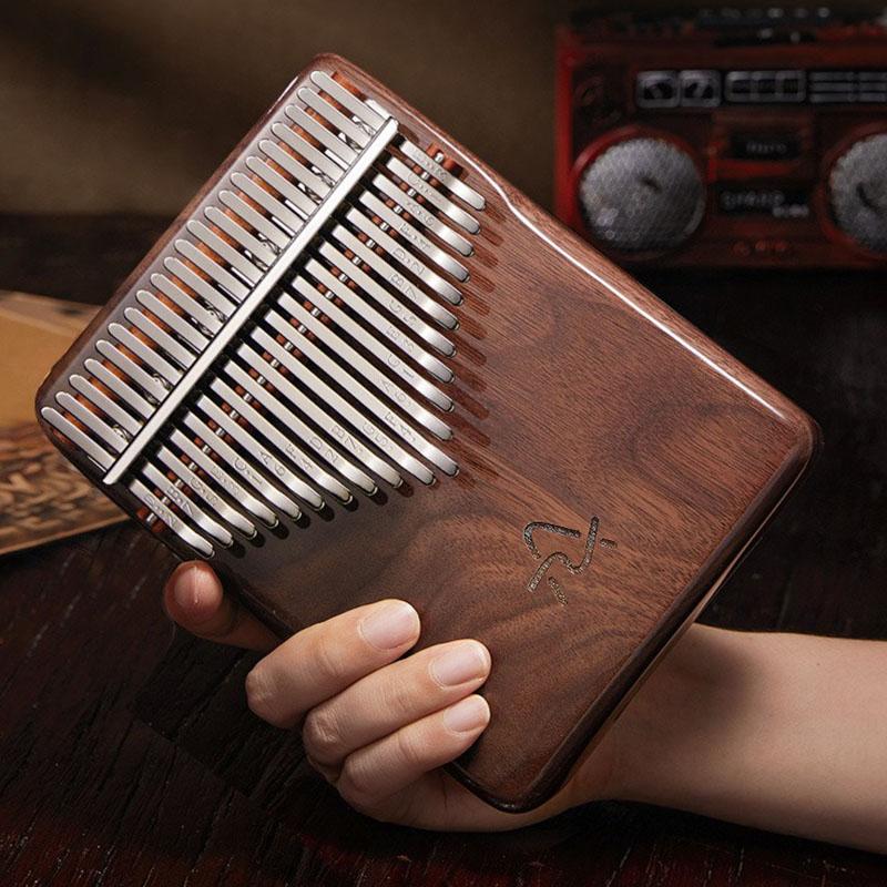 Kalimba 21 Keys Note Black Walnut 17 Keys Kalimbas Sound Therapy Musical Keyboard for Initiants Portable Healing Thumbs Piano Scale Music Instruments